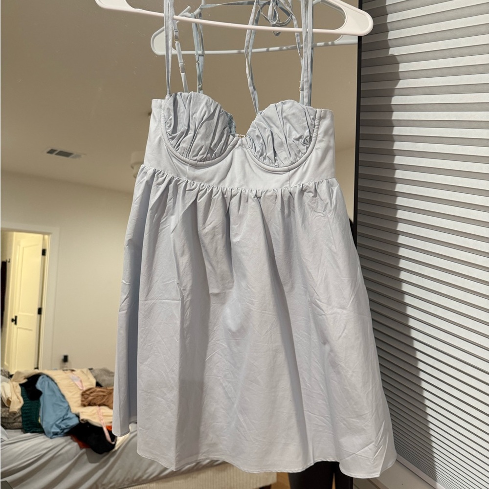 Light Gray Strappy Dress